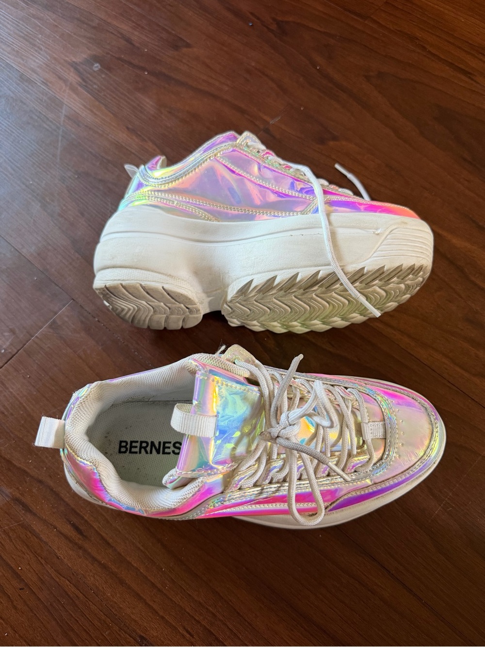 Berness LILY 5005 Cosmic Trance Holographic Platform Rave Sneakers